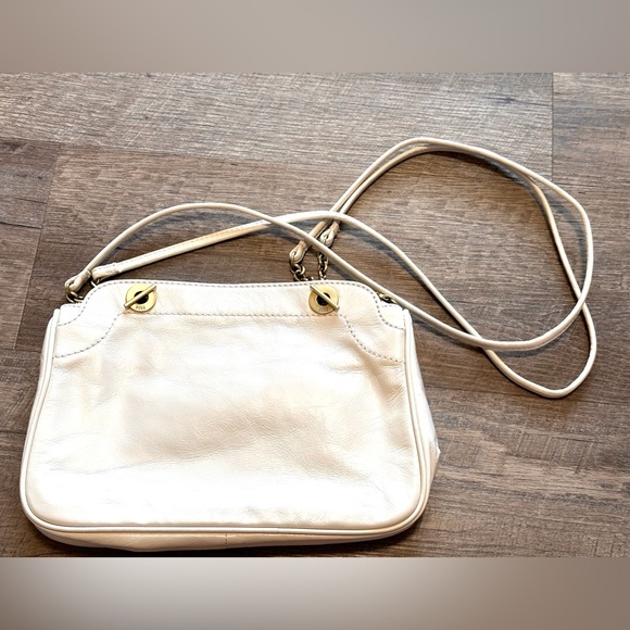 HOBO Refine Double Strap Shoulder Bag - Latte Cream with Gold Hardware - Picture 3 of 17
